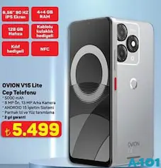 OVİON V15 LİTE CEP TELEFONU 128 GB HAFIZA fiyat ve kampanya bilgisi